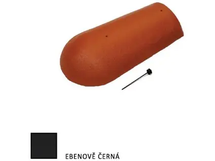 Bramac koncový hřebenáč s vrutem EU Protector ebenově černá