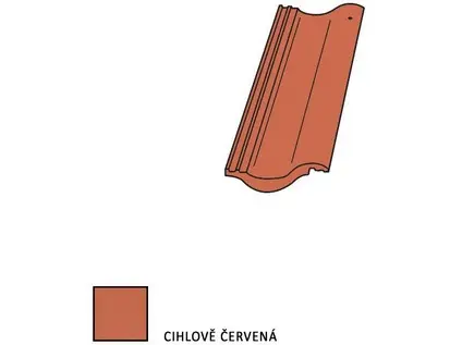 Bramac MAX půlená 1/2 P5 cihlově červená