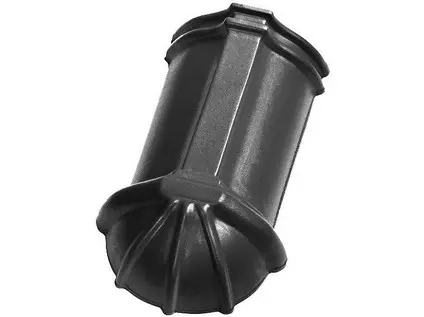 Tondach Stod ukončení hřebenáče dlouhé 21 cm glazura černá