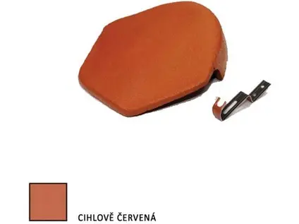 Bramac EU Protector Plus uzávěra hřebene s příchytkou červená