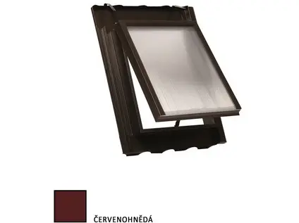 Střešní vikýř Speciál 500x600mm Bramac AT, KM Beta-nová červenohnědá