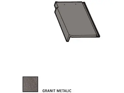 Bramac Tegalit STAR krajní taška levá granit metalic