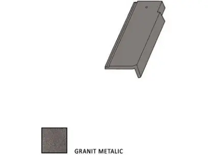 Bramac Tegalit STAR krajní taška pravá 1/2 granit metalic