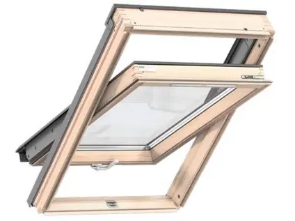 Velux střešní okno dřevěné kyvné s klikou GLL MK06 1061B