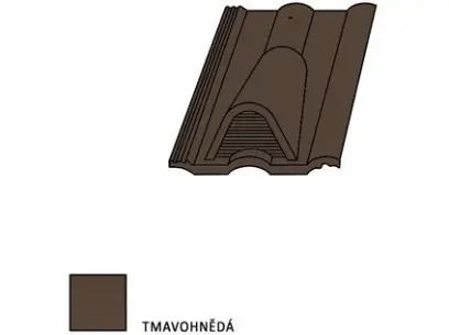 Bramac Classic odvětrávací taška tmavě hnědá