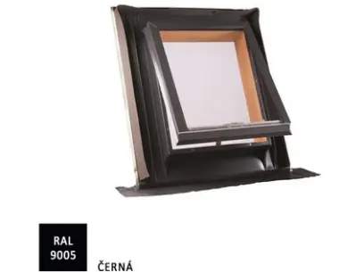 Střešní vikýř UNI profilovaná krytina 600x600mm RAL 9005 černá