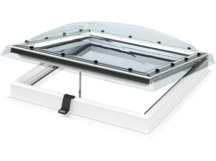 Elektrický světlík pro ploché střechy odolný proti vloupání VELUX INTEGRA® CVP 120120 0673QVA