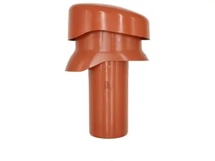 Větrák krátký 100 mm cihlově červená