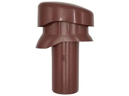 Větrák krátký 100 mm červenohnědá