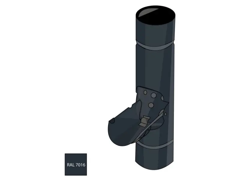 Pozinkovaný odvaděč vody 100 mm RAL 7016 antracitová barva