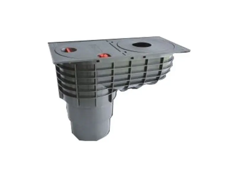 Geiger lapač splavenin s dolní výpustí šedý