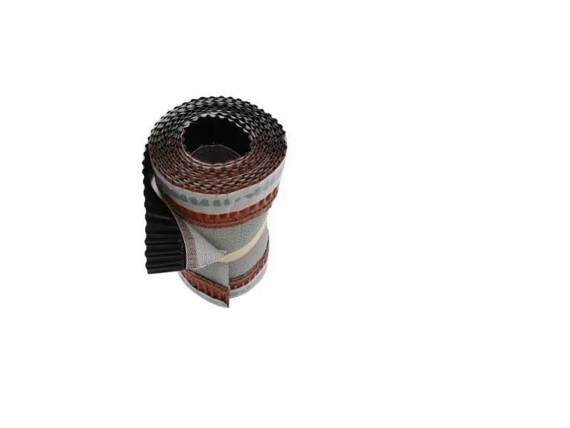 Větrací pás hřebene a nároží 5m/310mm černý