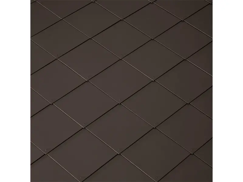 Eternit CEDRAL šablona hladká 400x400 mm tmavě hnědá