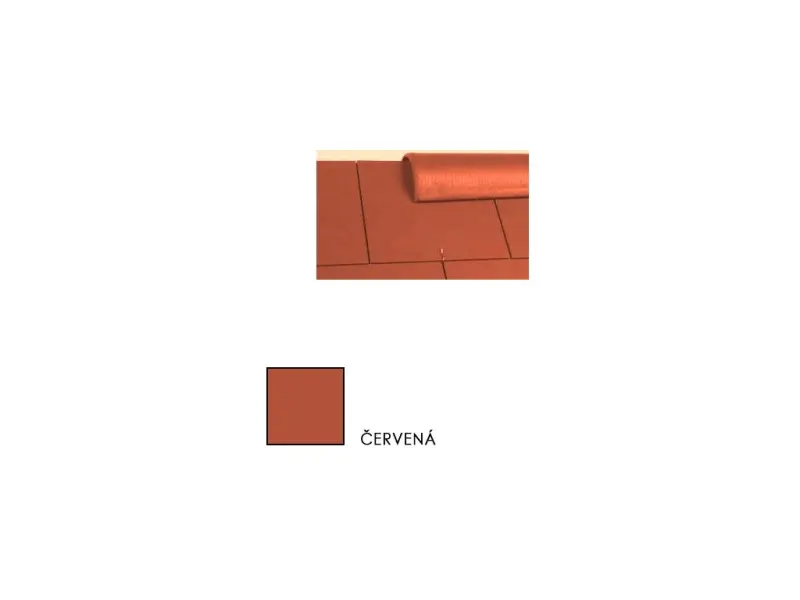 Eternit CEDRAL hřebenáč 400x120 mm červený