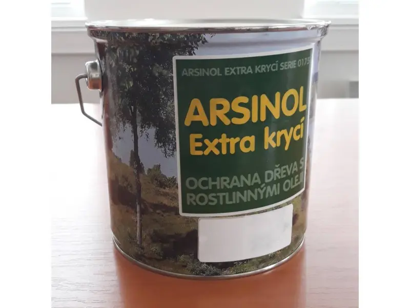 Olejový krycí nátěr na dřevo pro exteriér EXTRA křídově bílá 2,5 l