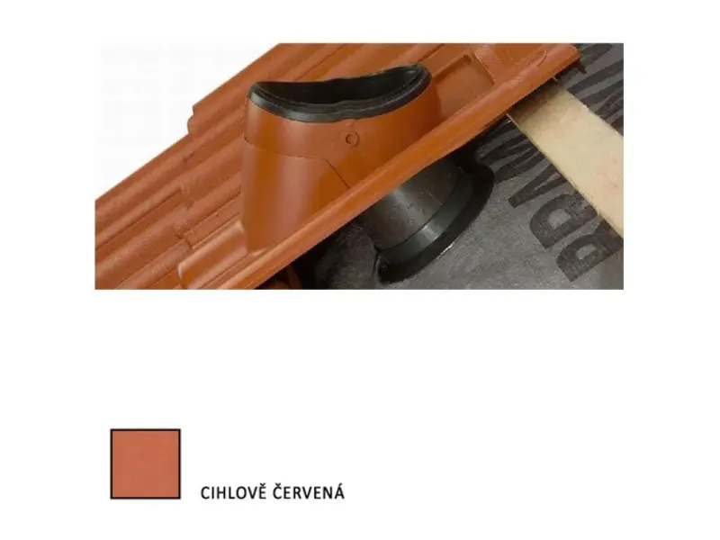 Bramac průchozí taška DuroVent Moravská cihlově červená