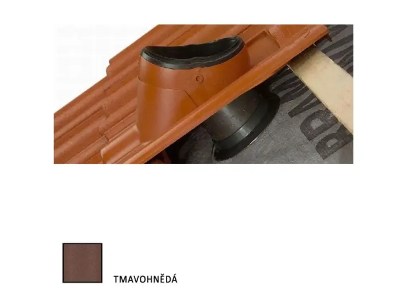 Bramac průchozí taška DuroVent Moravská tmavě hnědá