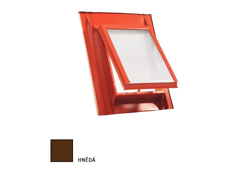 Střešní vikýř Standard 600x600mm hnědá