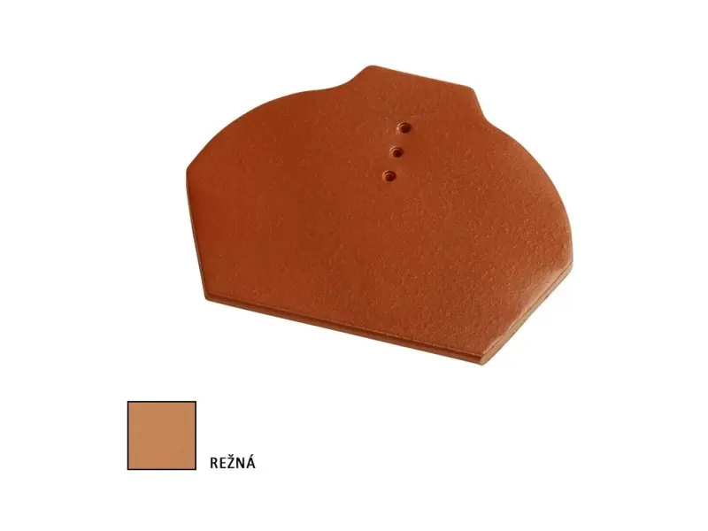 Tondach HR ukončení hřebenáče š.21 spodní režné