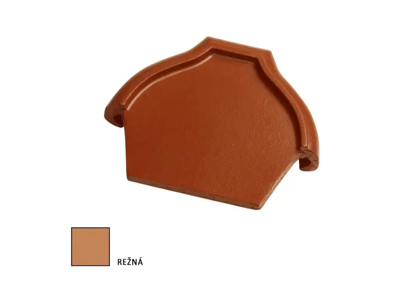 Tondach HR ukončení hřebenáče š.21 vrchní režné