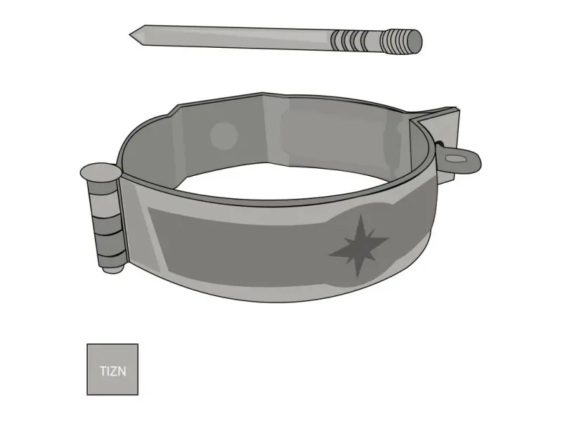 Objímka 100 mm s hrotem 150 mm titanzinek