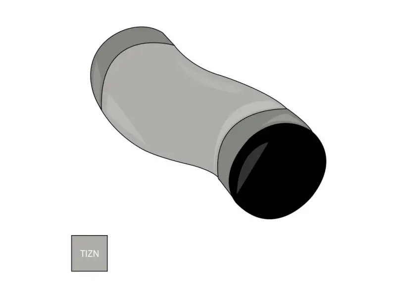 Odskokové koleno 100 mm titanzinek
