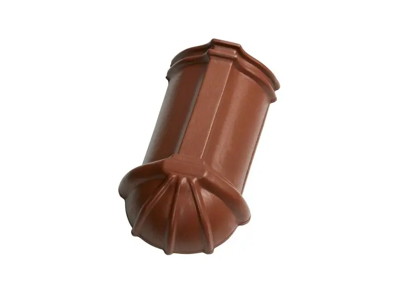 Tondach HR ukončení hřebenáče š.21 nárožní dlouhé hnědá engoba