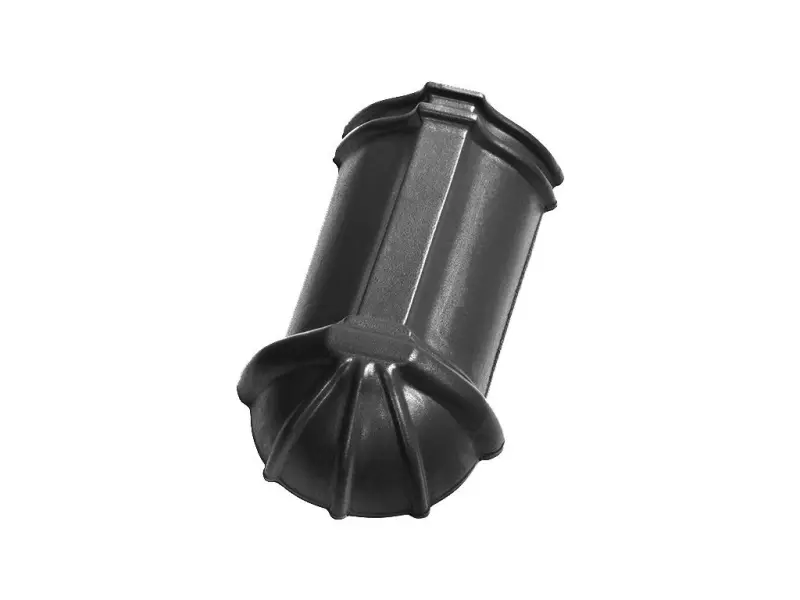 Tondach HR ukončení hřebenáče š.21 nárožní dlouhé glazura Amadeus černá