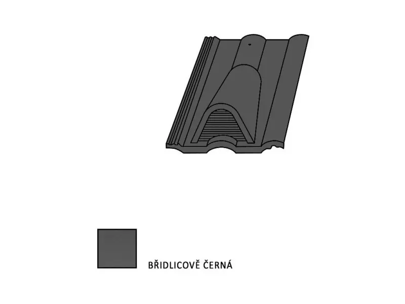 Bramac Classic odvětrávací taška černá