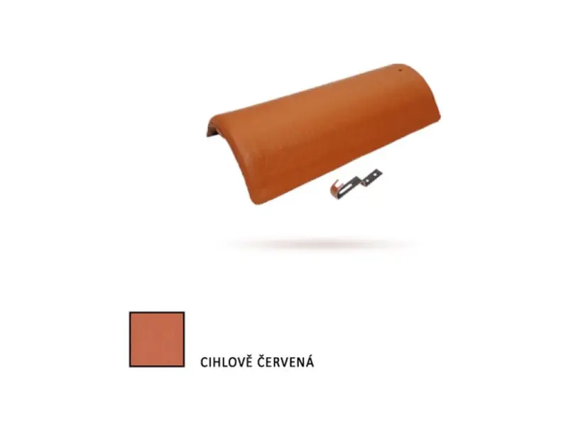 Bramac hřebenáč s příchytkou červená