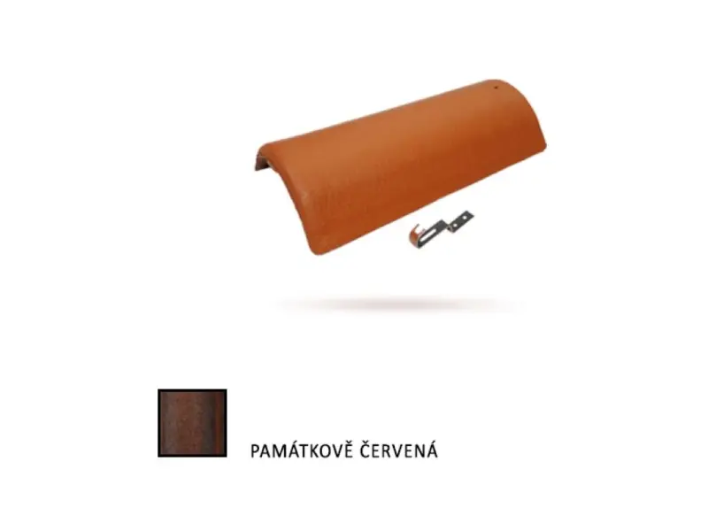 Bramac hřebenáč protector s příchytou památkově červená