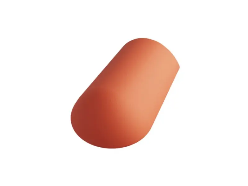 Betonpres Optimal hřebenáč koncový včetně vrutu cihlová