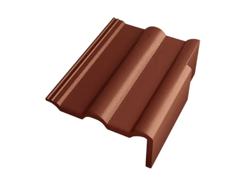 Betonpres Exclusiv tvarovka okrajová pravá červenohnědá