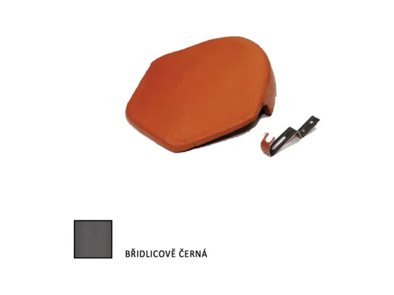 Bramac uzávěra hřebene s příchytkou břidlicově černá