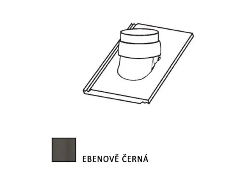 Bramac Tegalit průchozí taška DuroVent černá