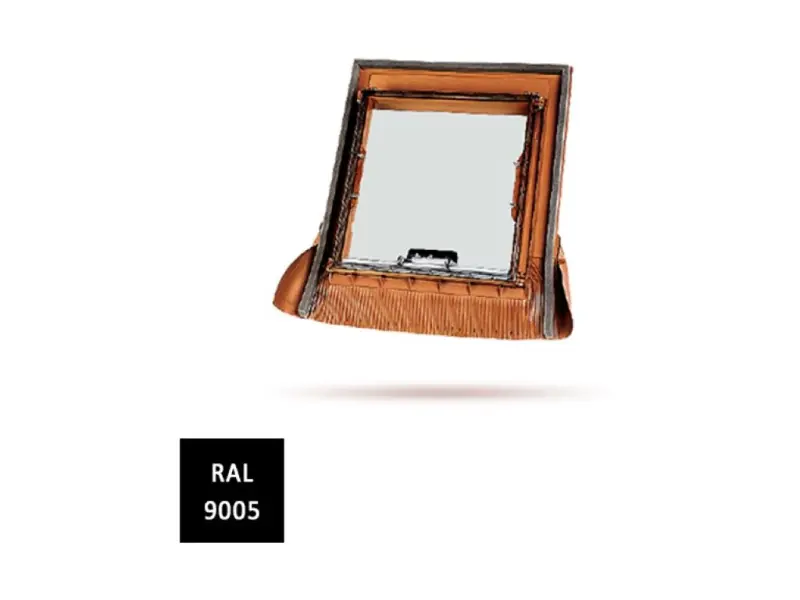 Bramac Luminex UNI 70,5x76,5 (48x51) černá RAL 9005