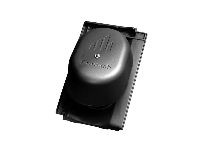 Tondach Stodo 12 komplet odvětrání břidlicově černá glazura