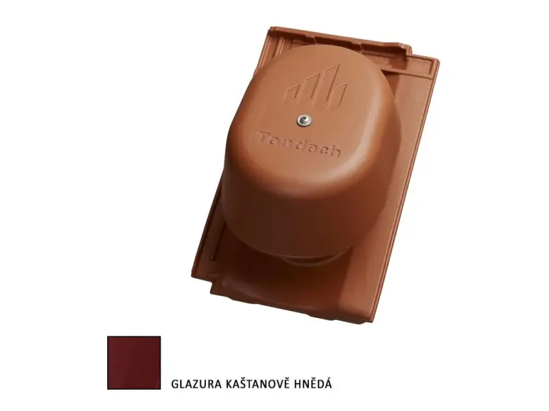 Tondach Stodo 12 komplet odvětrání kaštanová glazura