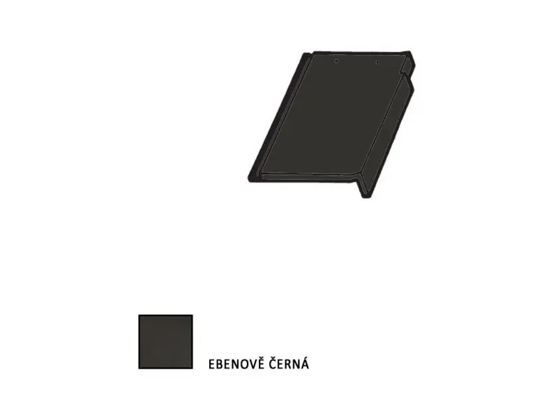 Bramac Tegalit STAR krajní taška pravá ebenově černá