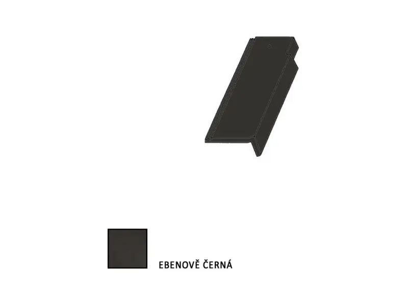 Bramac Tegalit STAR krajní taška pravá půlená ebenově černá