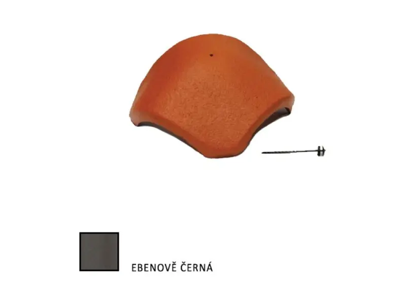 Bramac EU STAR rozdělovací hřebenáč s vrutem ebenově černá