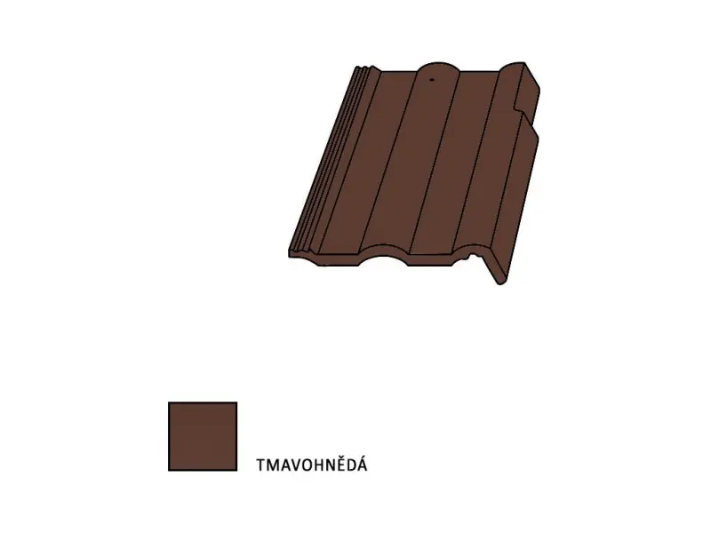 Bramac Classic Protector Plus krajní taška tmavě hnědá