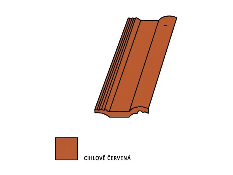 Bramac classic Protector Plus taška půlená červená