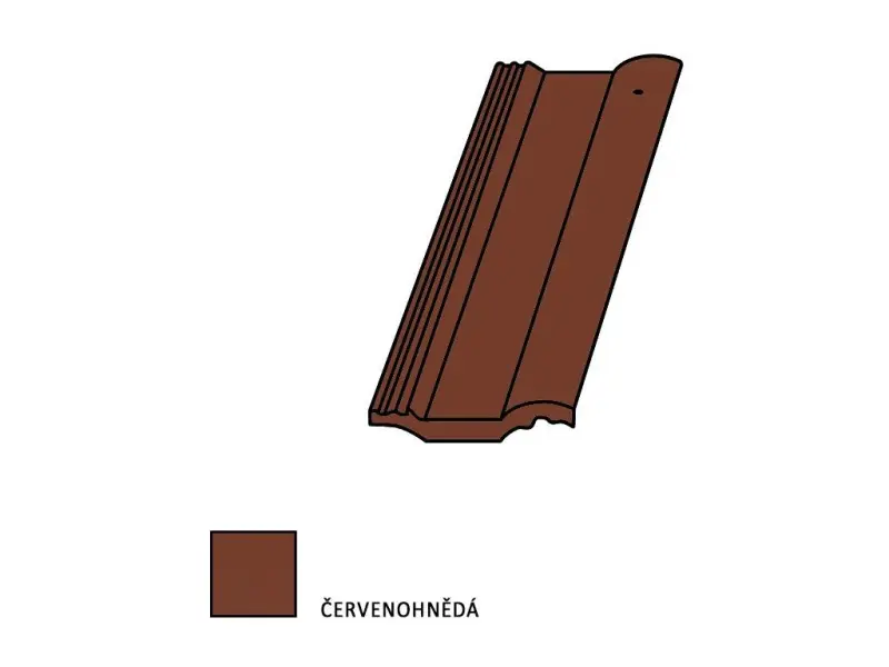 Bramac classic Protector Plus taška půlená červenohnědá