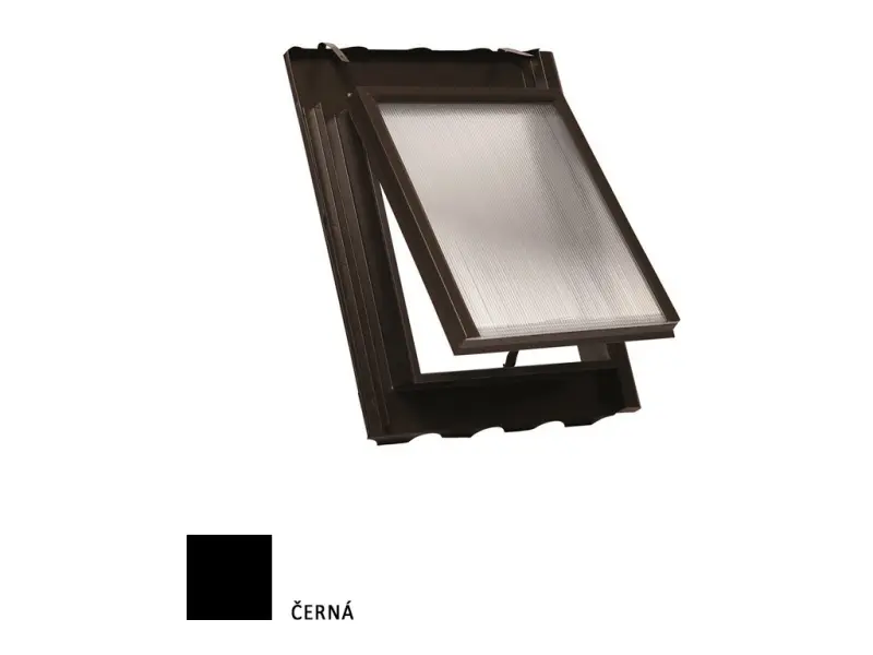 Střešní vikýř Speciál 500x600mm Bramac AT, KM Beta černá