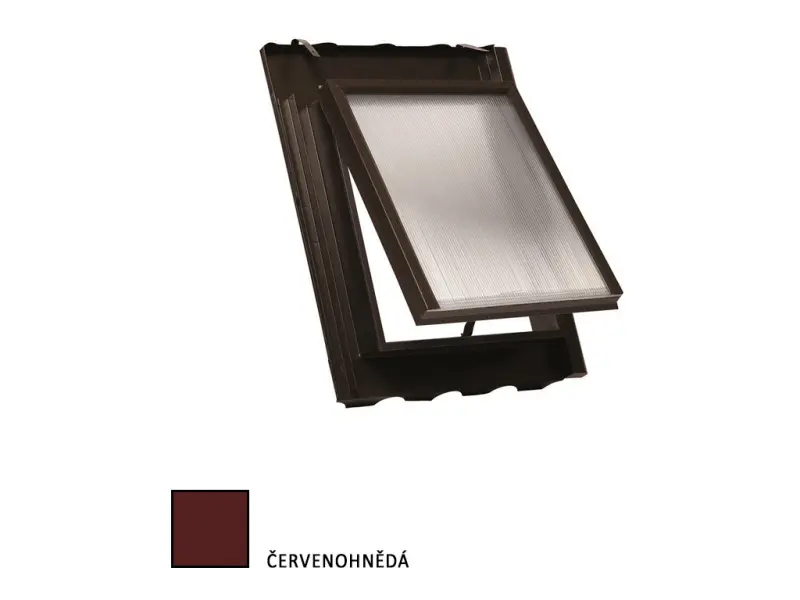 Střešní vikýř Speciál 500x600mm Bramac AT, KM Beta-nová červenohnědá