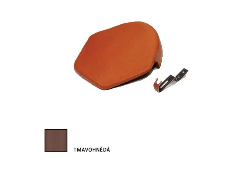 Bramac EU Protector Plus hřebenová uzávěra s příchytkou tmavě hnědá