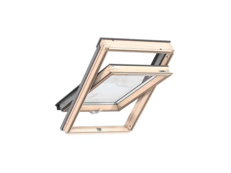 Velux střešní okno dřevěné kyvné s klikou GLL MK06 1061B