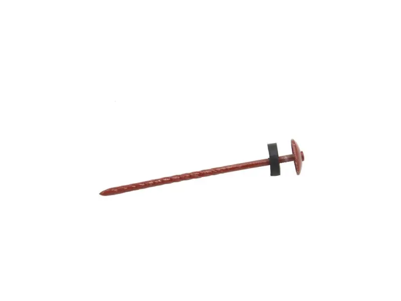 Šroubovitý hřebík 3x105 mm červený