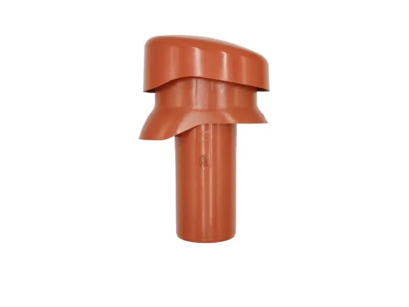 Větrák krátký 100 mm cihlově červená